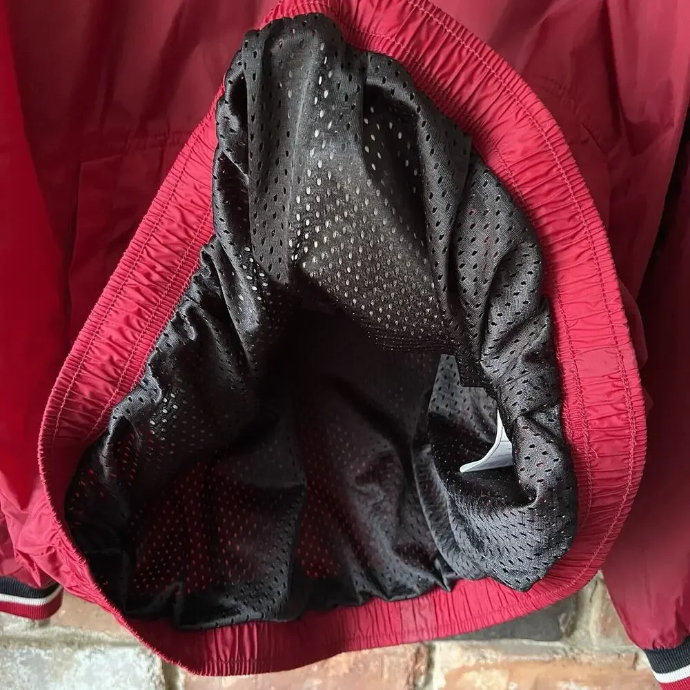Vintage 90's Nike Windbreaker Jacket 1990s Women's XL Red Center Swoosh